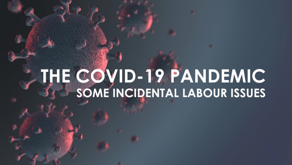 The Covid-19 Pandemic ~ Some Incidental Labour Issues