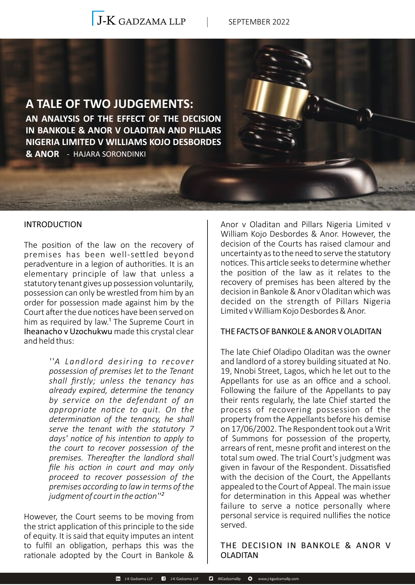 Cover of A Tale of Two Judgements